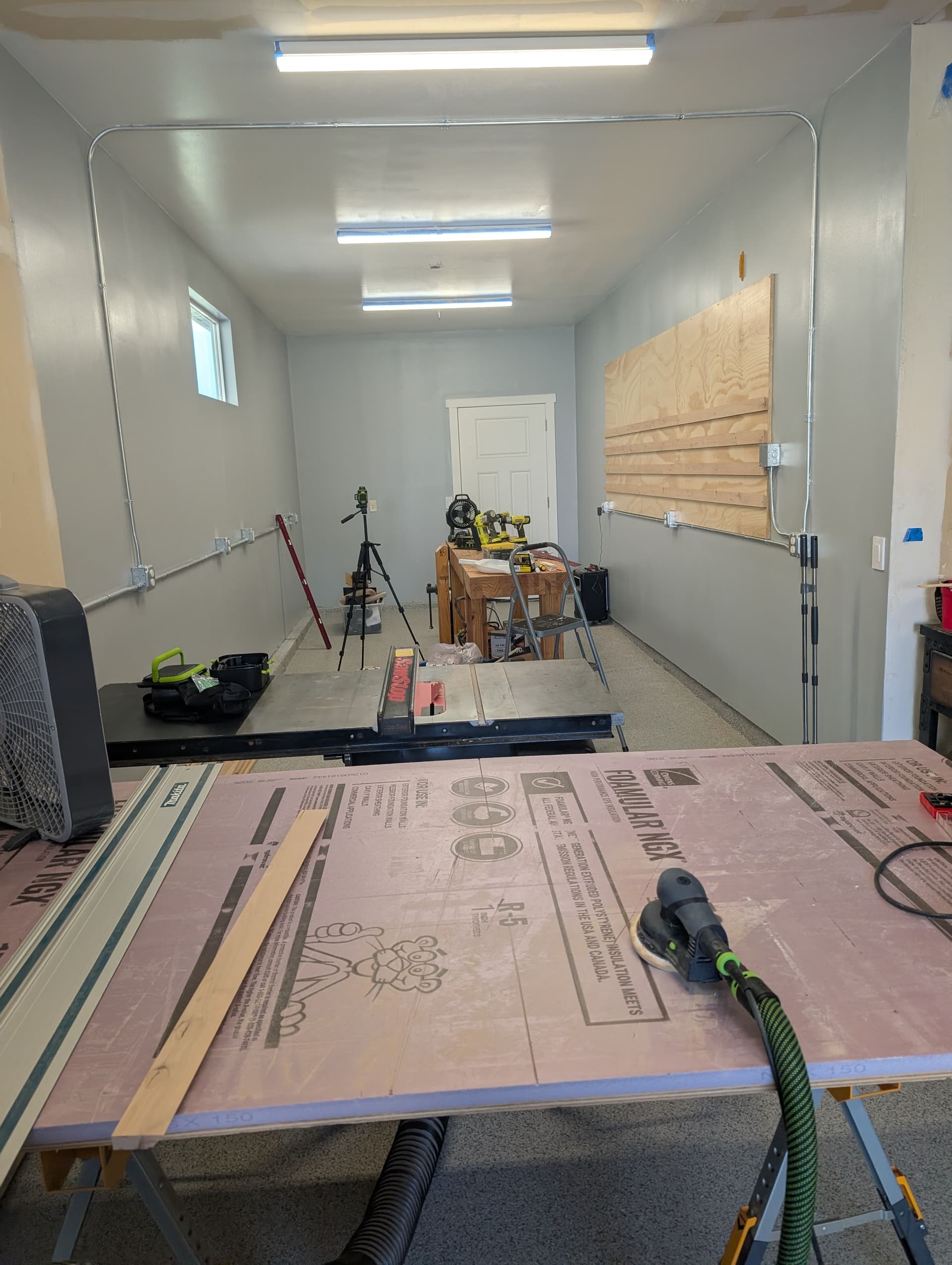 Shop Subpanel Install with New Circuits and Upgraded Lighting image