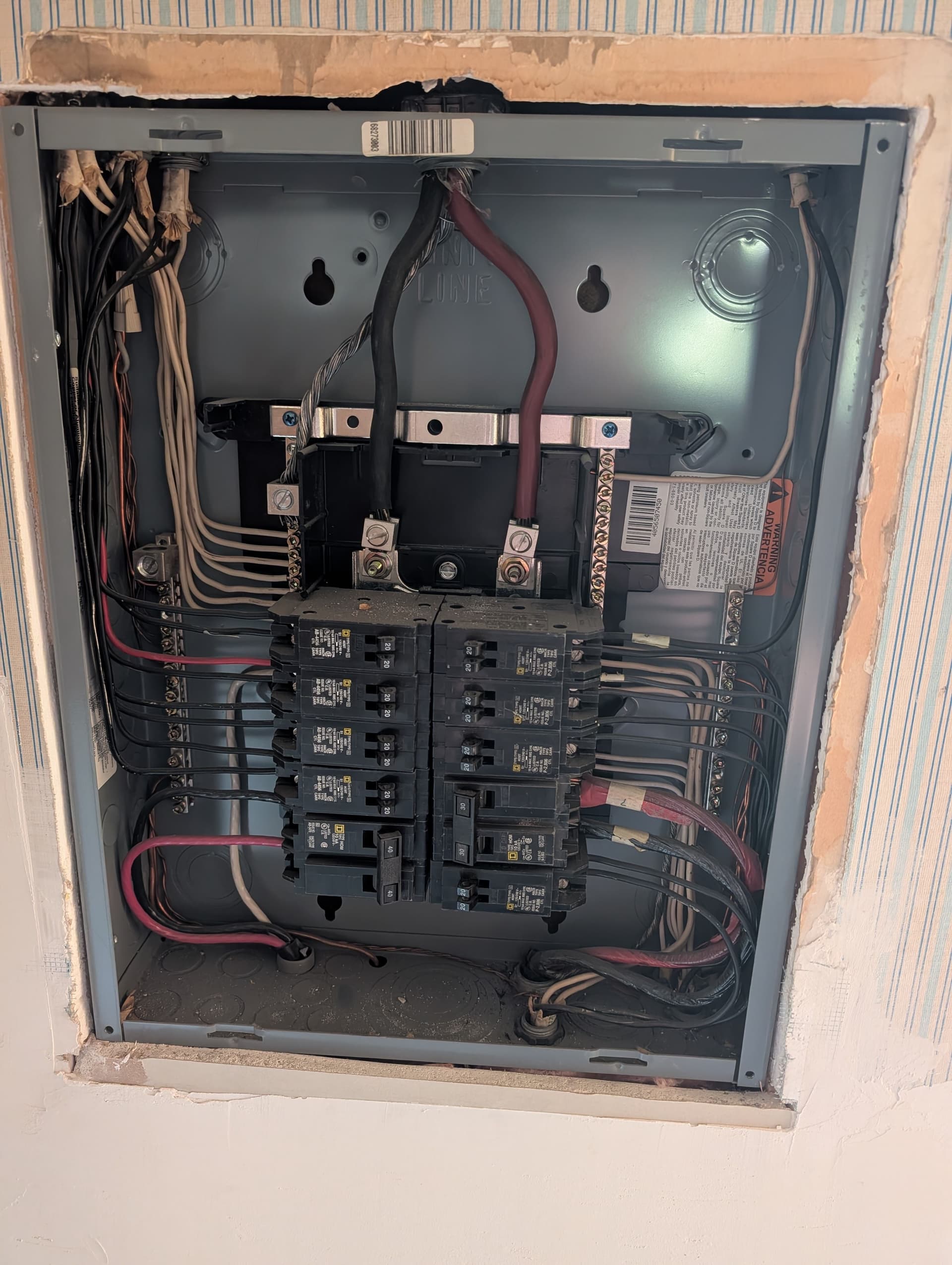 Gallery photos for Meter Relocation, Double-Tap Fix, and Panel Upgrade on This Brick Home: Image #1