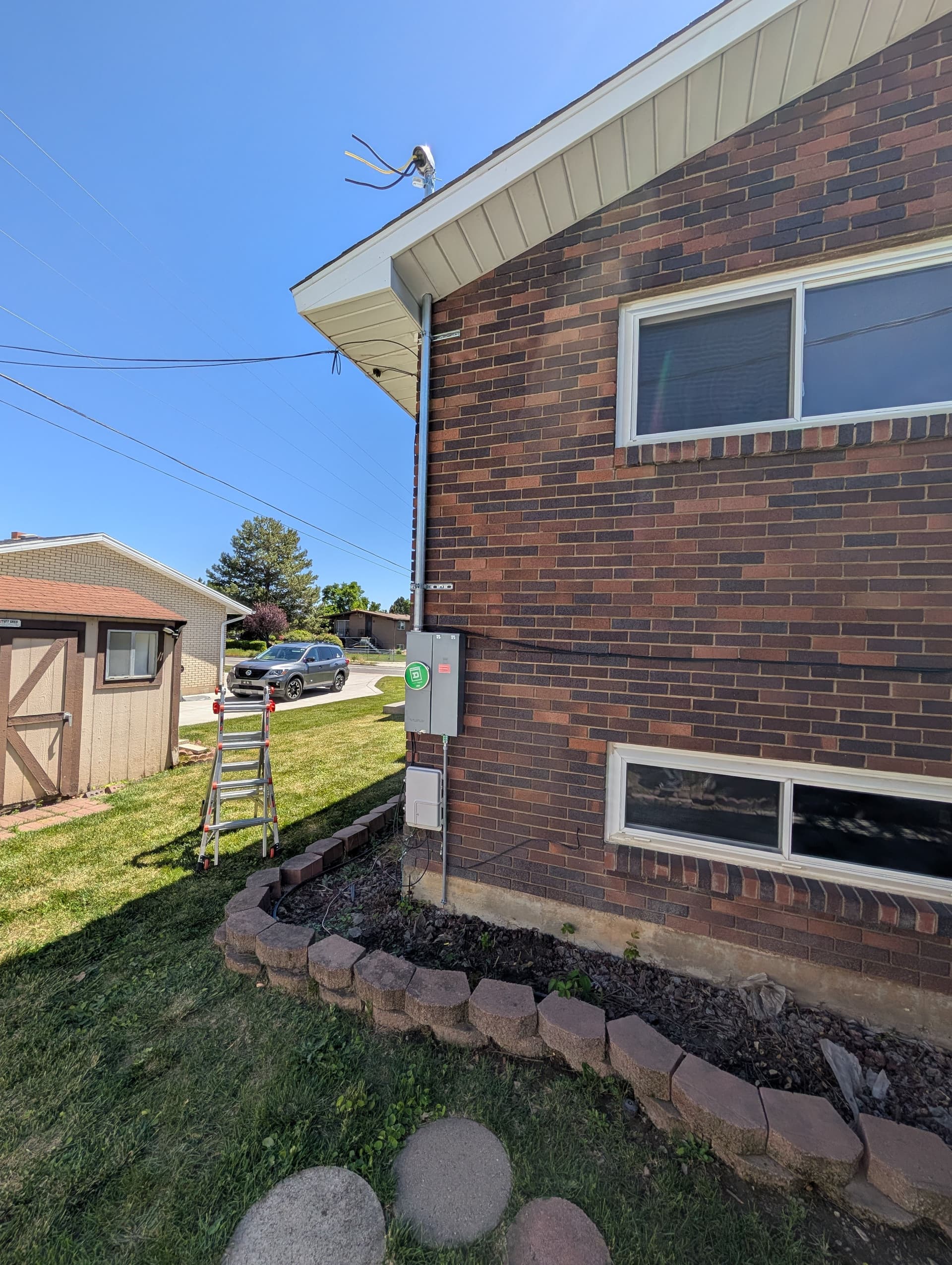 Gallery photos for Meter Relocation, Double-Tap Fix, and Panel Upgrade on This Brick Home: Image #2