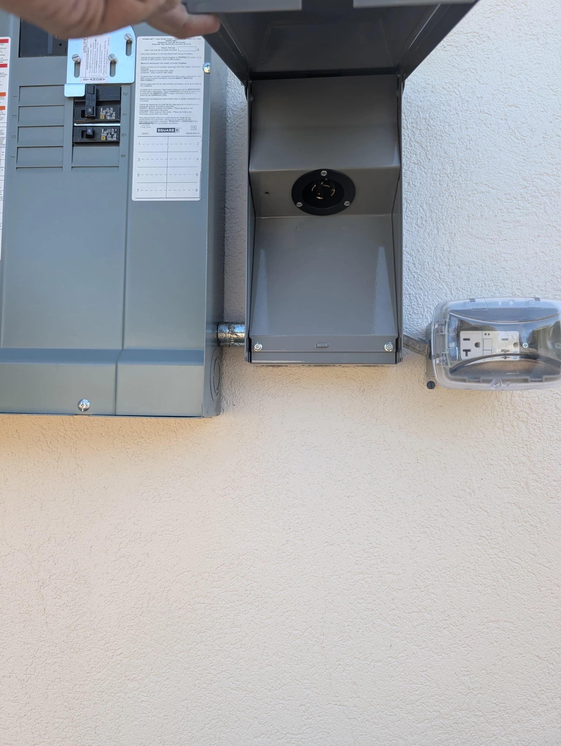 Gallery photos for Manual Standby Generator Hookup Installed at a Home: Image #1